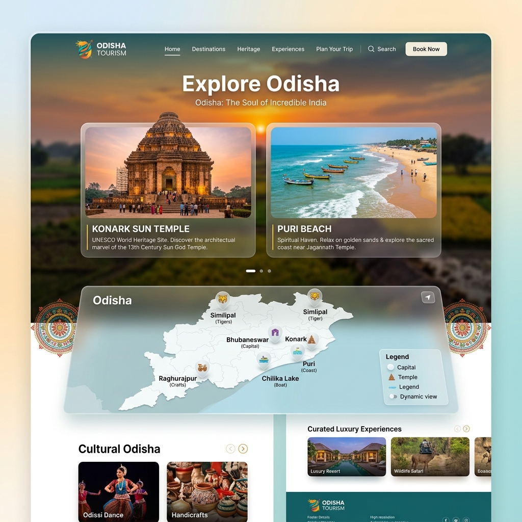 Odisha Tourism - Heritage & Culture Platform